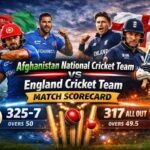 Afghanistan National Cricket Team vs England Cricket Team Match Scorecard