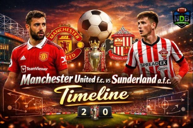 Manchester United f.c. vs Sunderland a.f.c. Timeline