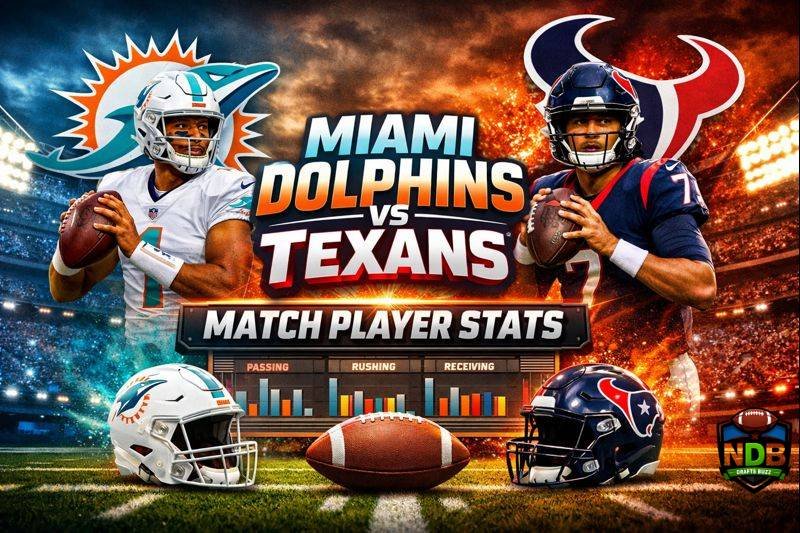 Miami Dolphins vs Texans Match Player Stats