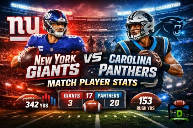 New York Giants vs Carolina Panthers Match Player Stats