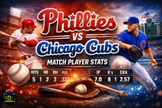 Phillies vs Chicago Cubs Match Player Stats
