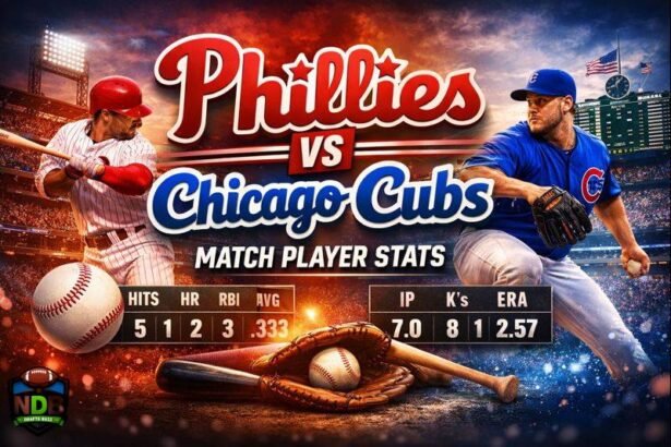 Phillies vs Chicago Cubs Match Player Stats