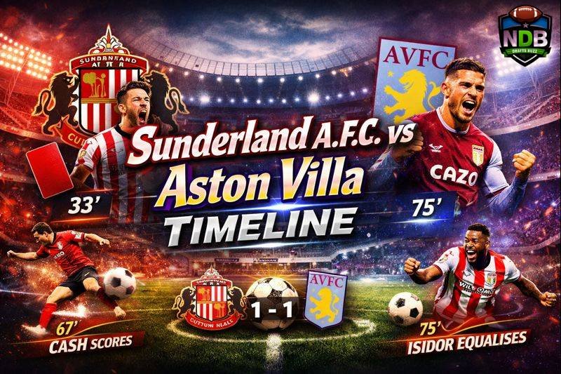 Sunderland a.f.c. vs Aston Villa Timeline