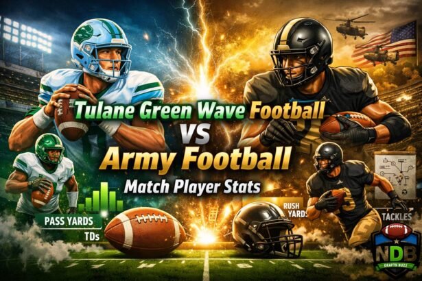 Tulane Green Wave Football vs Army Football Match Player Stats​