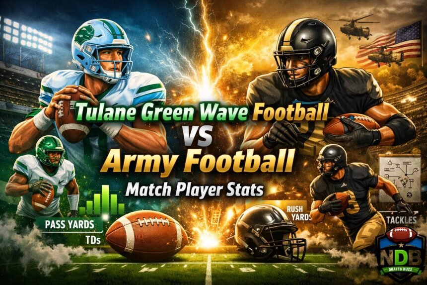 Tulane Green Wave Football vs Army Football Match Player Stats​