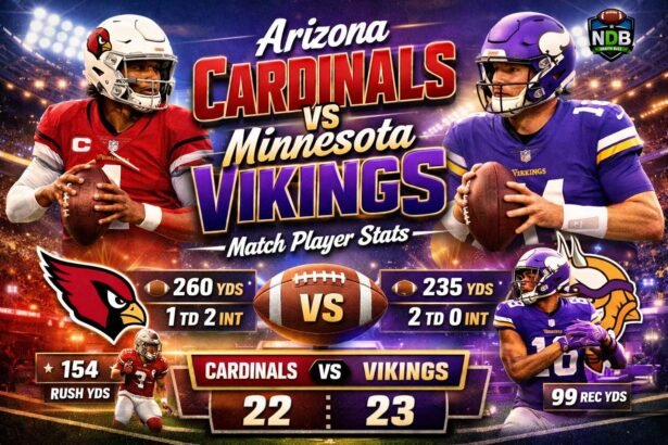 Arizona Cardinals vs Minnesota Vikings Match Player Stats