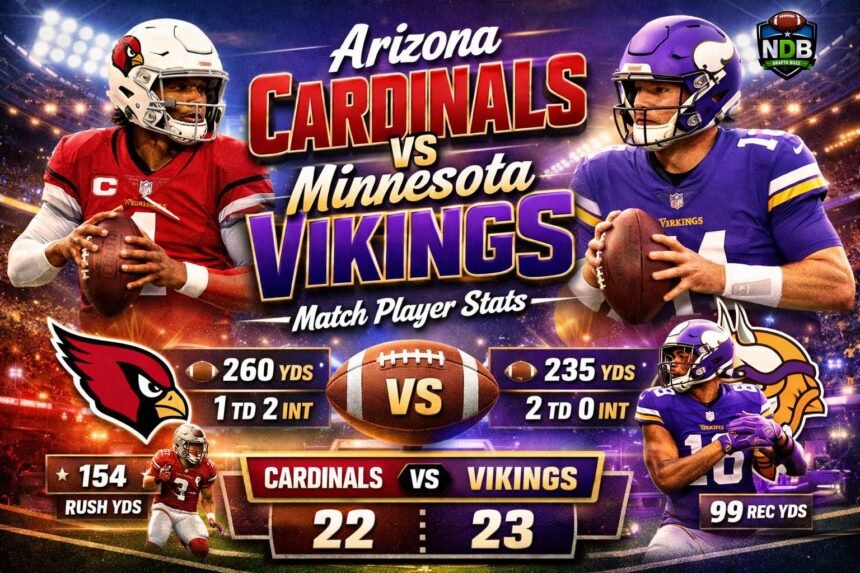 Arizona Cardinals vs Minnesota Vikings Match Player Stats