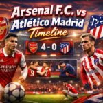 Arsenal f.c. vs Atlético Madrid Timeline