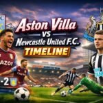 Aston Villa vs Newcastle United f.c. Timeline