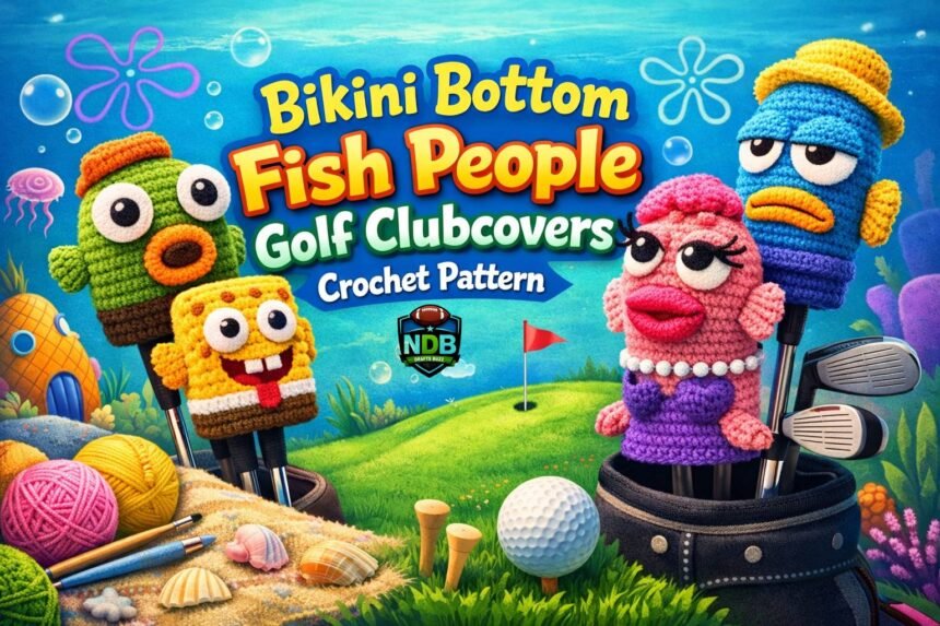 Bikini Bottom Fish People Golf Clubcovers Crochet Pattern