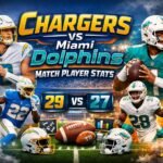 Chargers vs Miami Dolphins Match Player Stats