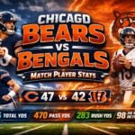 Chicago Bears vs Bengals Match Player Stats
