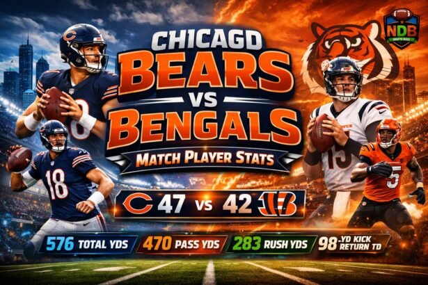 Chicago Bears vs Bengals Match Player Stats