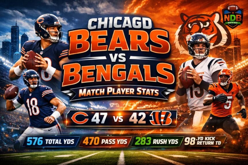 Chicago Bears vs Bengals Match Player Stats