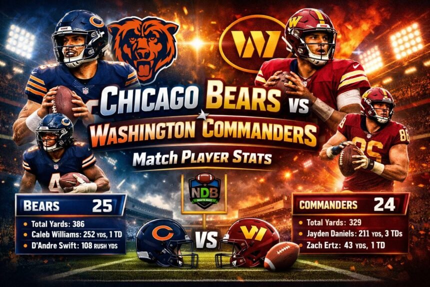 Chicago Bears vs Washington Commanders Match Player Stats