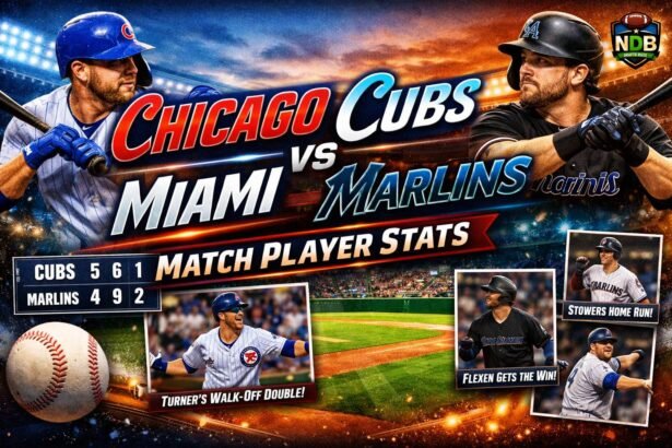 Chicago Cubs vs Miami Marlins Match Player Stats
