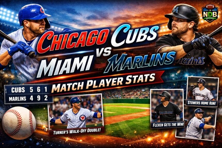 Chicago Cubs vs Miami Marlins Match Player Stats