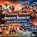 Cleveland Browns vs Denver Broncos Match Player Stats
