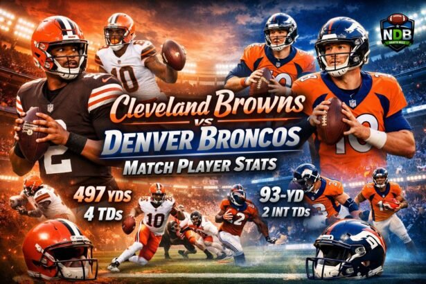 Cleveland Browns vs Denver Broncos Match Player Stats