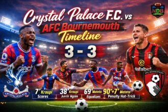 Crystal Palace f.c. vs AFC Bournemouth Timeline