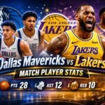 Dallas Mavericks vs Lakers Match Player Stats