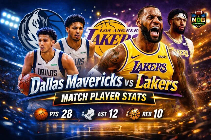 Dallas Mavericks vs Lakers Match Player Stats