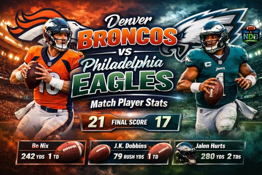 Denver Broncos vs Philadelphia Eagles Match Player Stats