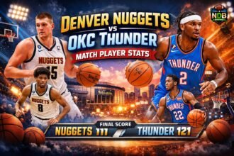 Denver Nuggets vs Okc Thunder Match Player Stats