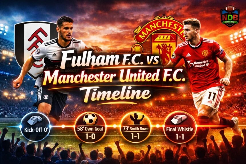 Fulham f.c. vs Manchester United f.c. Timeline