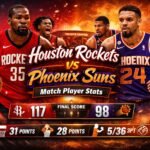 Houston Rockets vs Phoenix Suns Match Player Stats