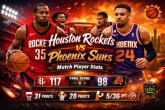 Houston Rockets vs Phoenix Suns Match Player Stats