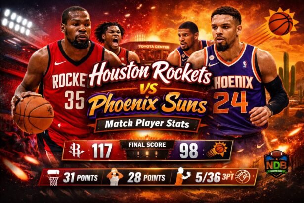 Houston Rockets vs Phoenix Suns Match Player Stats