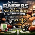 Las Vegas Raiders vs New Orleans Saints Match Player Stats