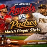 Los Angeles Angels vs Padres Match Player Stats
