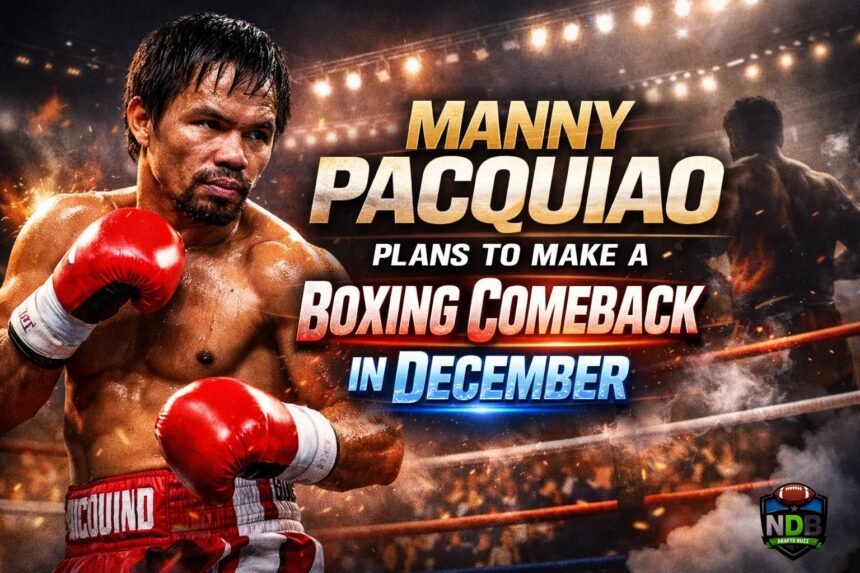 Manny Pacquiao Plans to Make a Boxing Comeback in December​