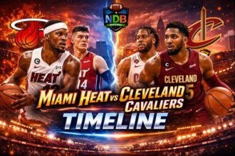 Miami Heat vs Cleveland Cavaliers Timeline
