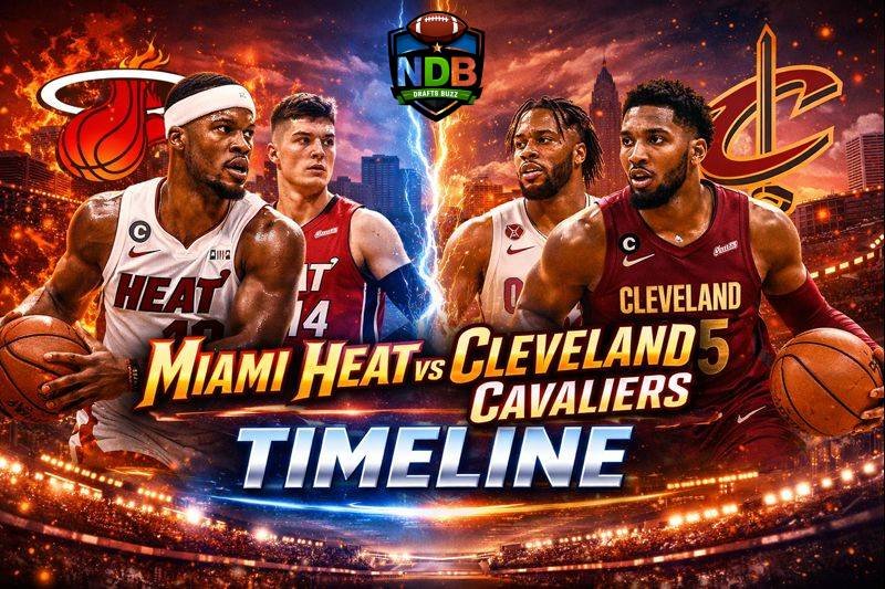 Miami Heat vs Cleveland Cavaliers Timeline