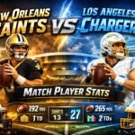 New Orleans Saints vs Los Angeles Chargers Match Player Stats