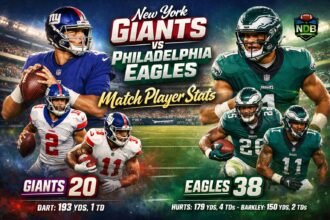 New York Giants vs Philadelphia Eagles Match Player Stats