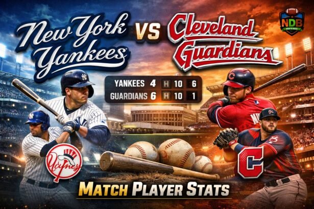 New York Yankees vs Cleveland Guardians Match Player Stats
