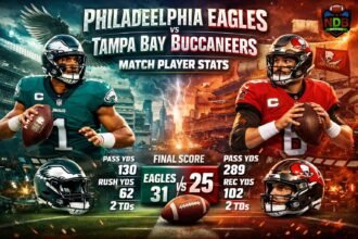 Philadelphia Eagles vs Tampa Bay Buccaneers Match Player Stats