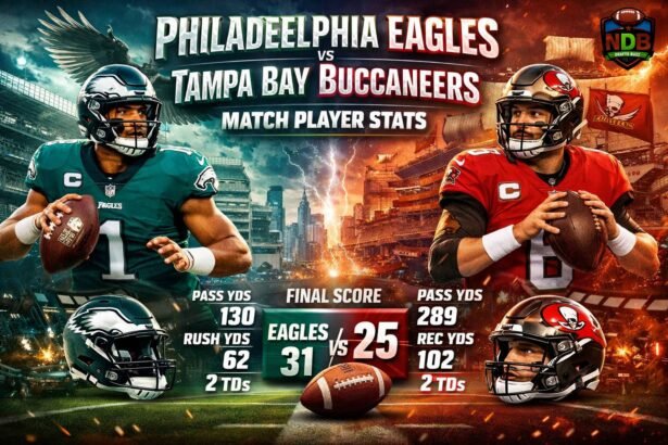 Philadelphia Eagles vs Tampa Bay Buccaneers Match Player Stats