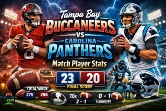 Tampa Bay Buccaneers vs Carolina Panthers Match Player Stats