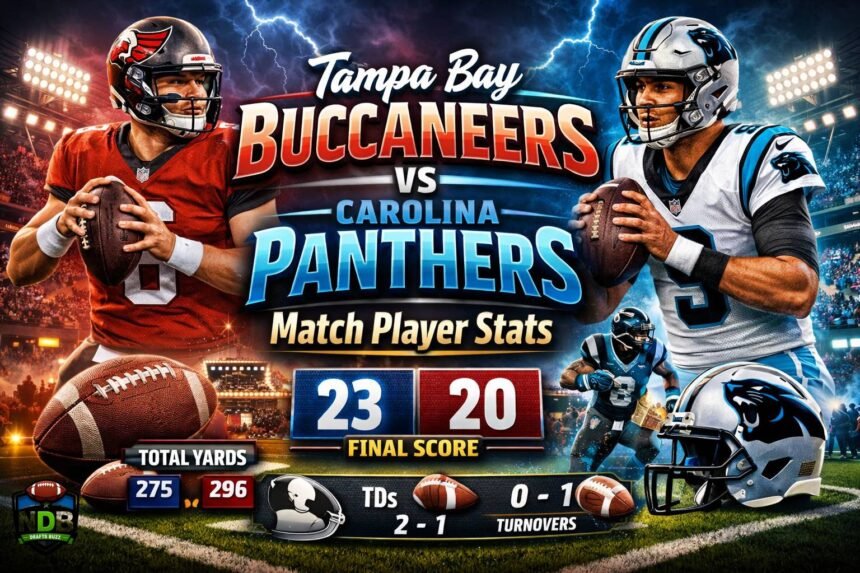 Tampa Bay Buccaneers vs Carolina Panthers Match Player Stats