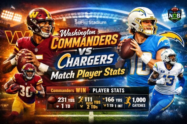 Washington Commanders vs Chargers Match Player Stats