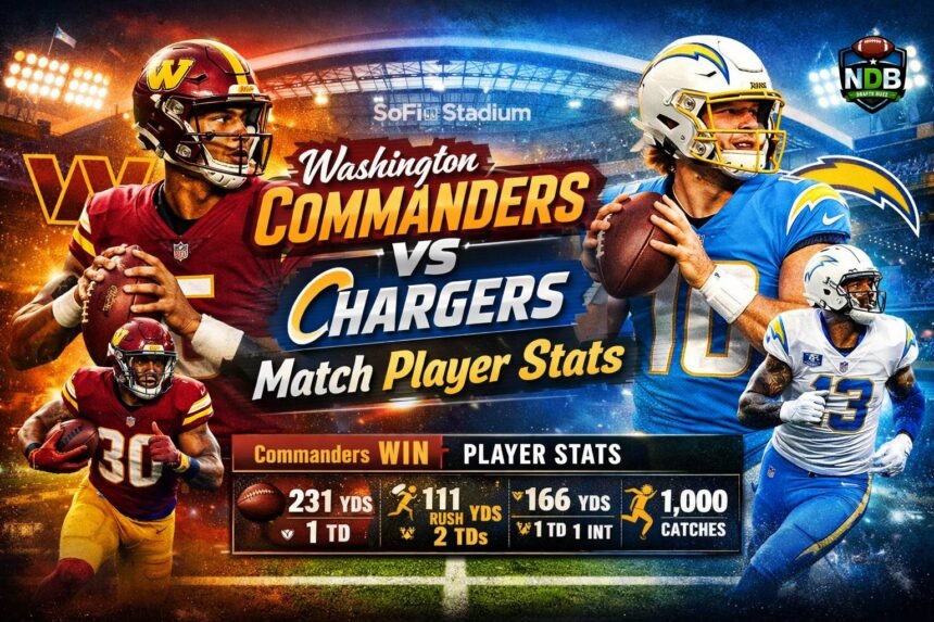 Washington Commanders vs Chargers Match Player Stats