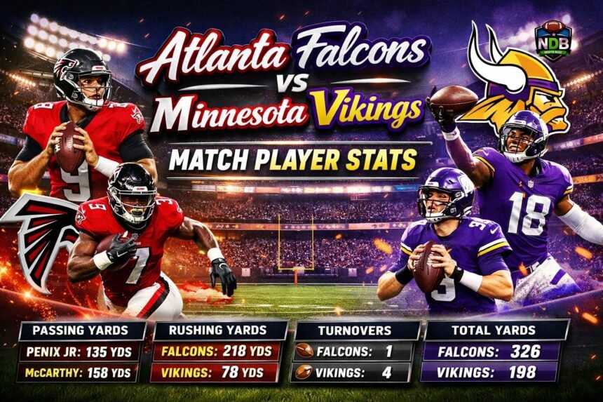Atlanta Falcons vs Minnesota Vikings Match Player Stats