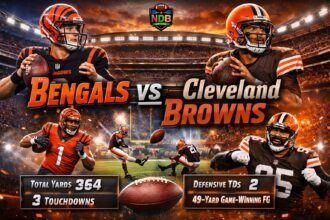 Bengals vs Cleveland Browns Match Player Stats