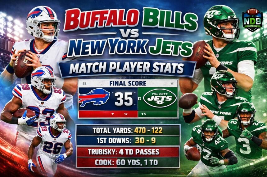 Buffalo Bills vs New York Jets Match Player Stats