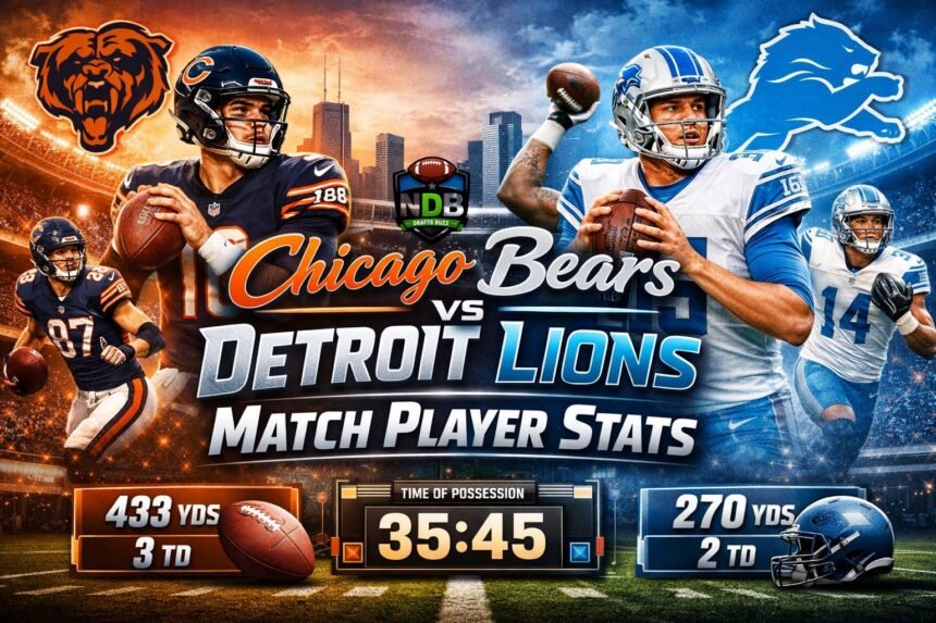 Chicago Bears vs Detroit Lions Match Player Stats